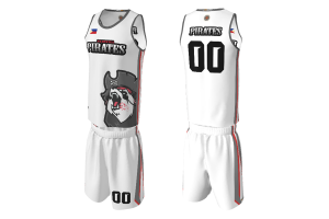 FNF2 - Basketball, Panda Pirates Team Uniform, Sublimated Tops and Shorts