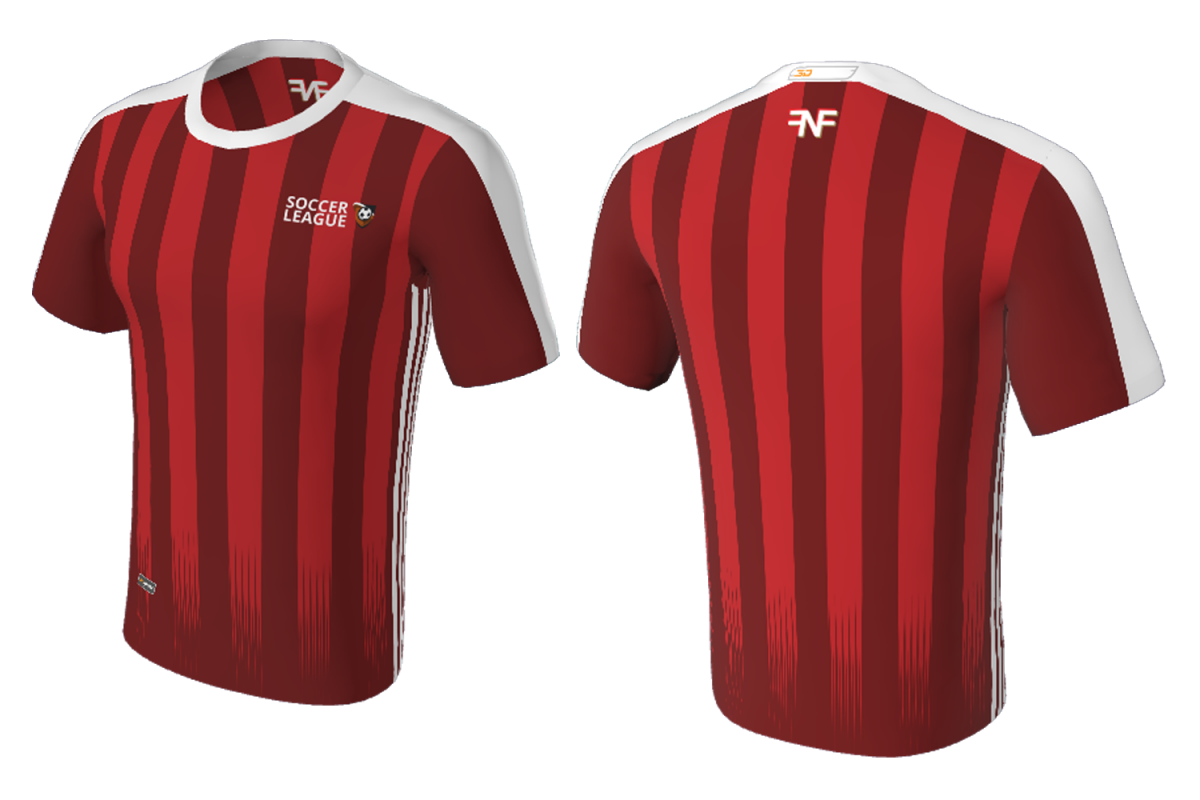 FNF -  Soccer, Red League Team, Sublimated Tshirt