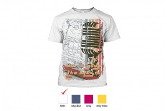 Perfect Prints - Cotton TShirt, Don't Stop The Music, Front Print Only