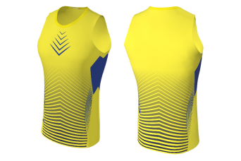 MVV - Tank Top Yellow Runners Sleeveless Shirt