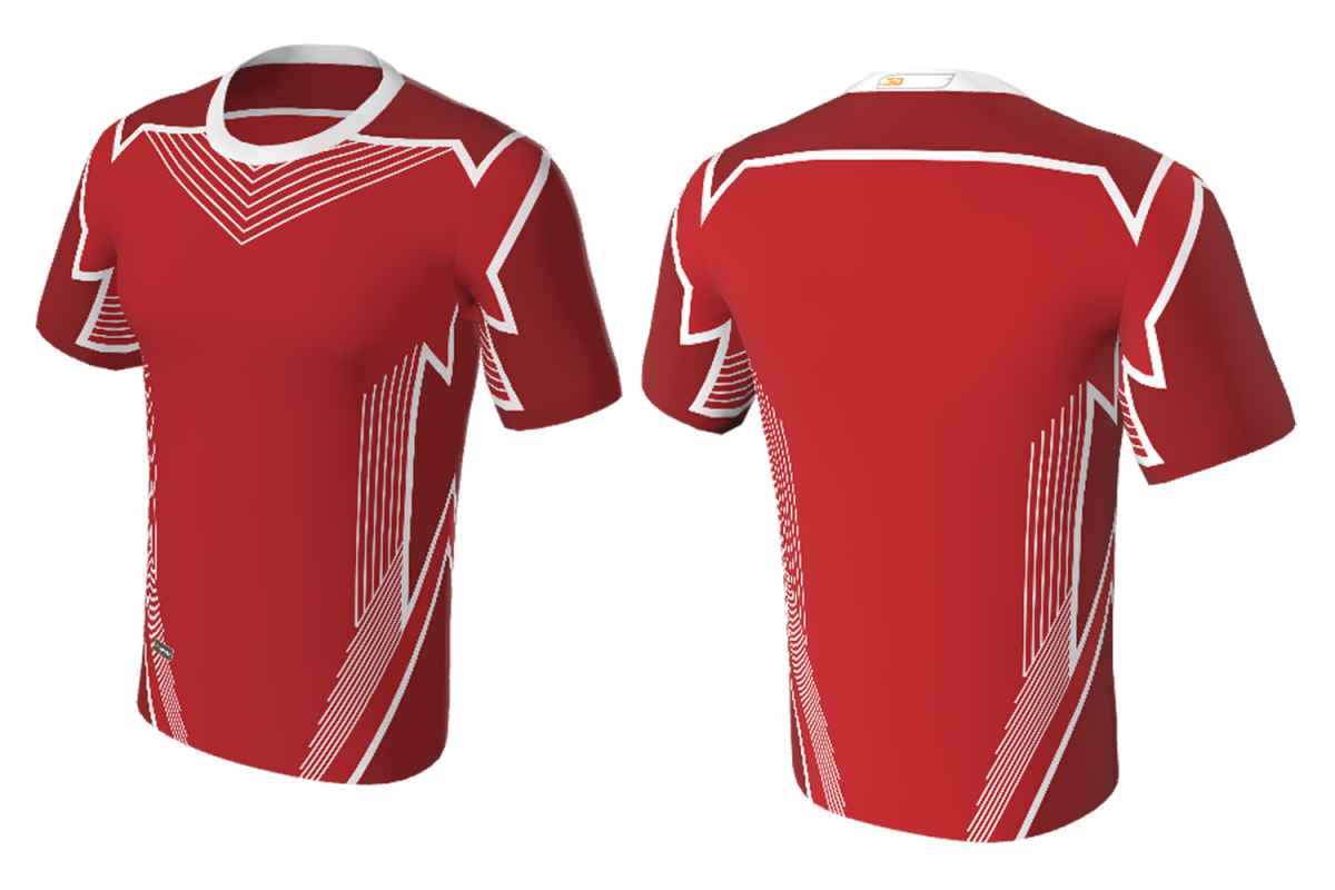 RAD - T-Shirt Sublimated Crimson Red E-Sports