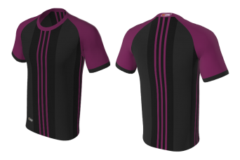 RAD - Soccer Jersey Black Violet Sublimated