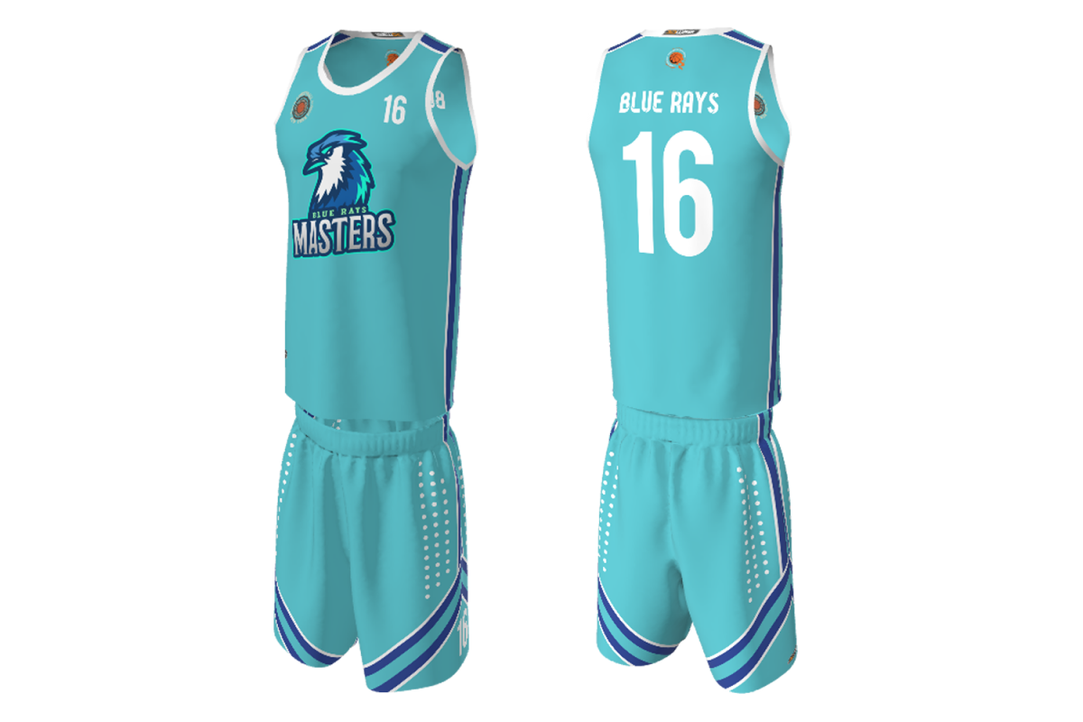 RAD - Blue Rays Masters Basketball Uniform 