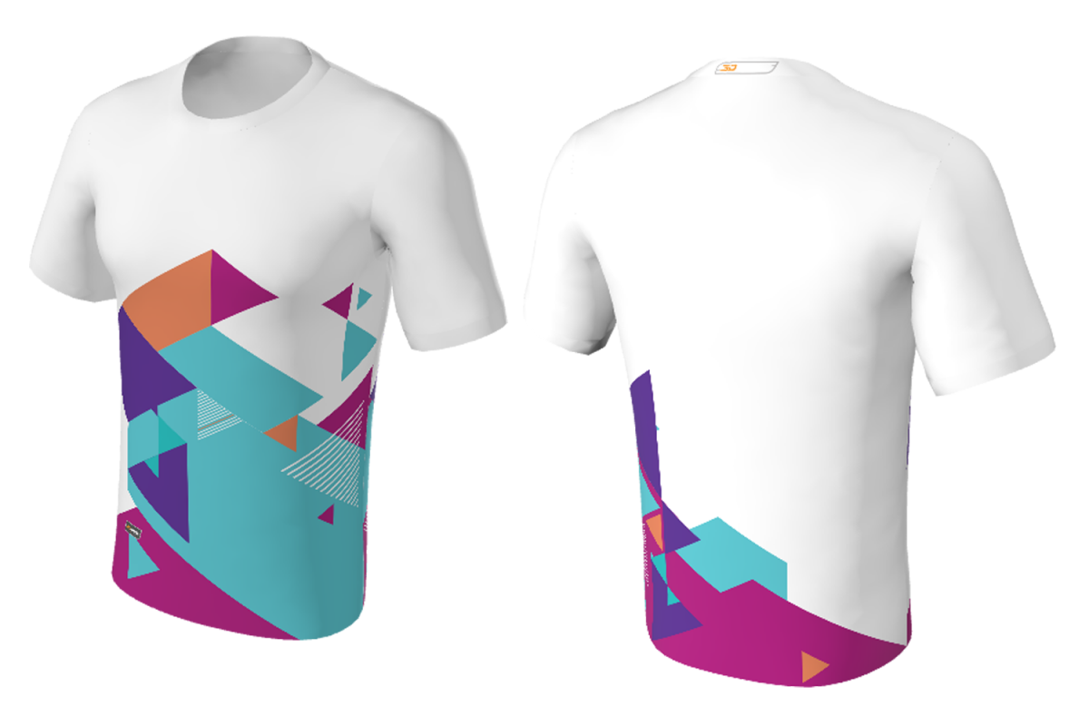 RAD - Jersey Multicolored Shapes White
