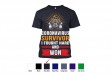 RAD - T-Shirt Cotton Front Design Corona Virus Survivor, I Survived and Won, Gas Mask, Covid